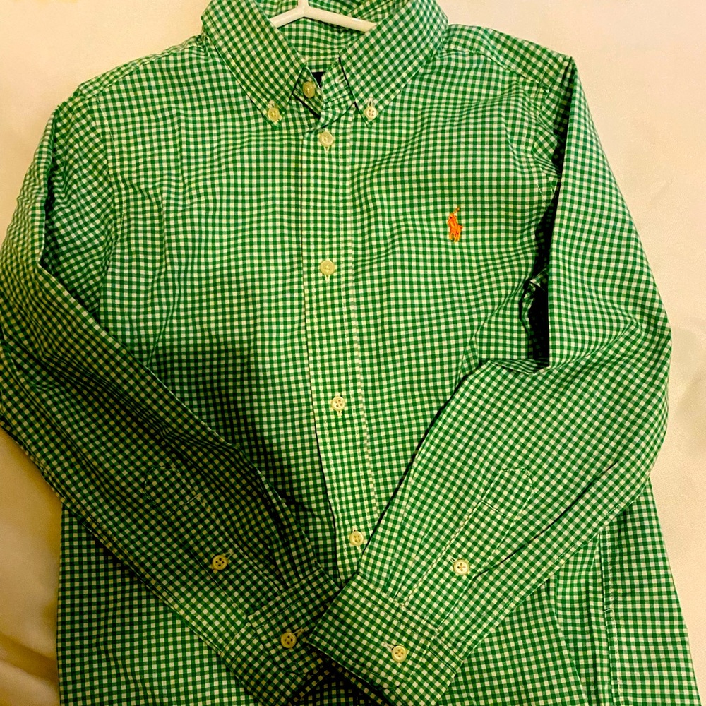 Ralph Lauren Boys Button Down Shirt Size 7